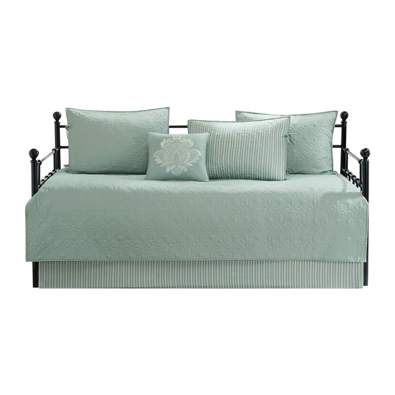 Gracie Mills Sandy 6-Piece Reversible Daybed Cover Set Twin Cottage Chic Grace-7780